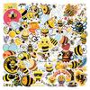 55 Cartoon-Bienen-Insekten-Aufkleber für Notizbücher, Wasserflaschen und Computer – Wasserdicht und Dekorativ