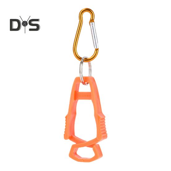 Outdoor Glove Clip with Carabiner Heavy Duty Hands-Free Multifunction Camping Hiking Work Glove Hanger Carrier Keeper Grabber Belt Clamp