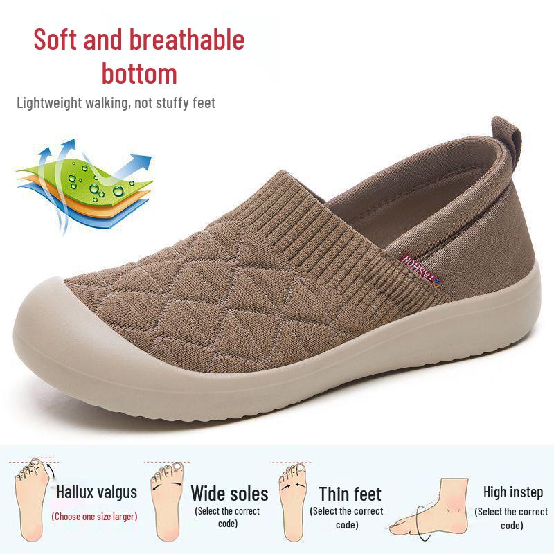 Women's Non-Slip Soft Sole Slip-On Flats - Lightweight, Breathable & Casual Shoes for Spring/Autumn