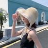 Hat Female Summer Internet Celebrity Lace Strap Straw Hat New Fashion Beach Visor