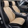 Four Seasons Universal Perforated Leather Car Seat Cushion 3-Piece Set for Driver & Passenger