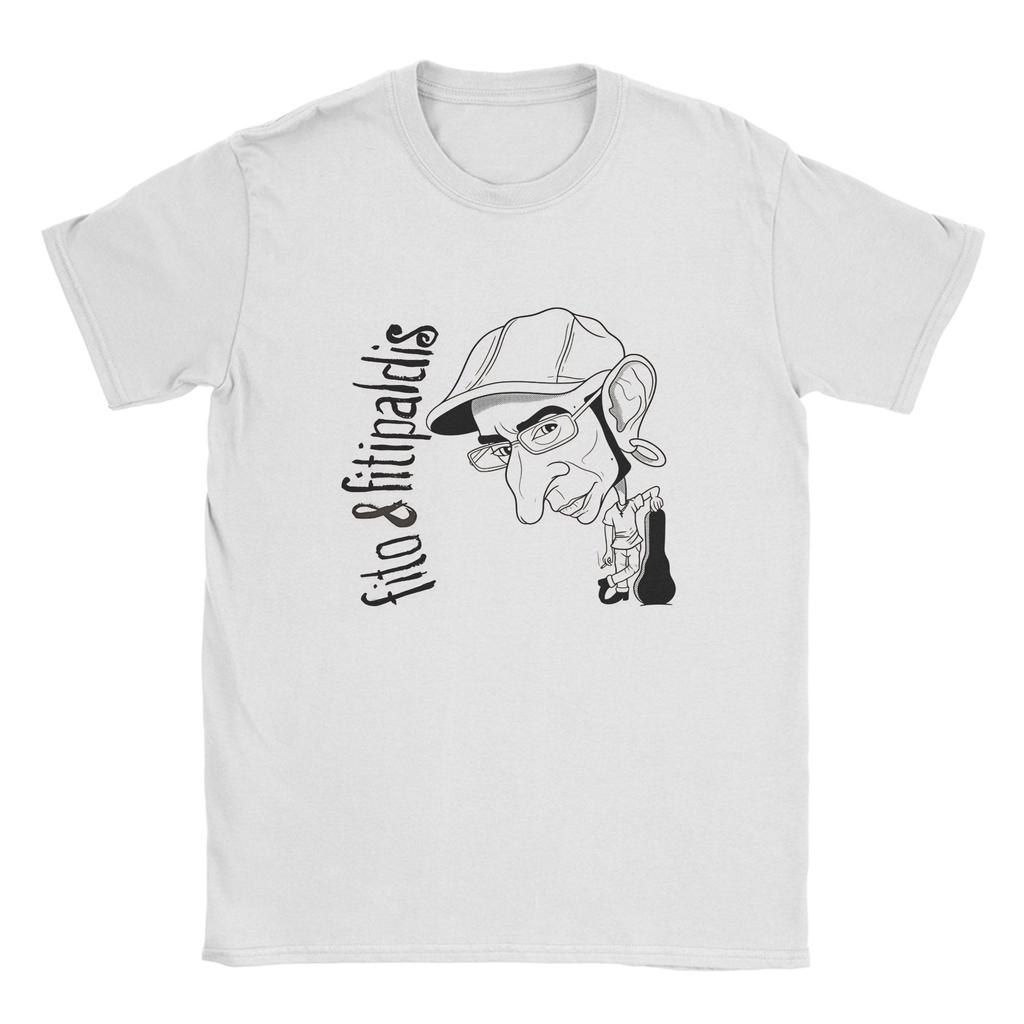Unisex TShirt Fitos Fitipaldis Band Vintage Pure Cotton Tees Short Sleeve T Shirts Crewneck Clothes Plus Size