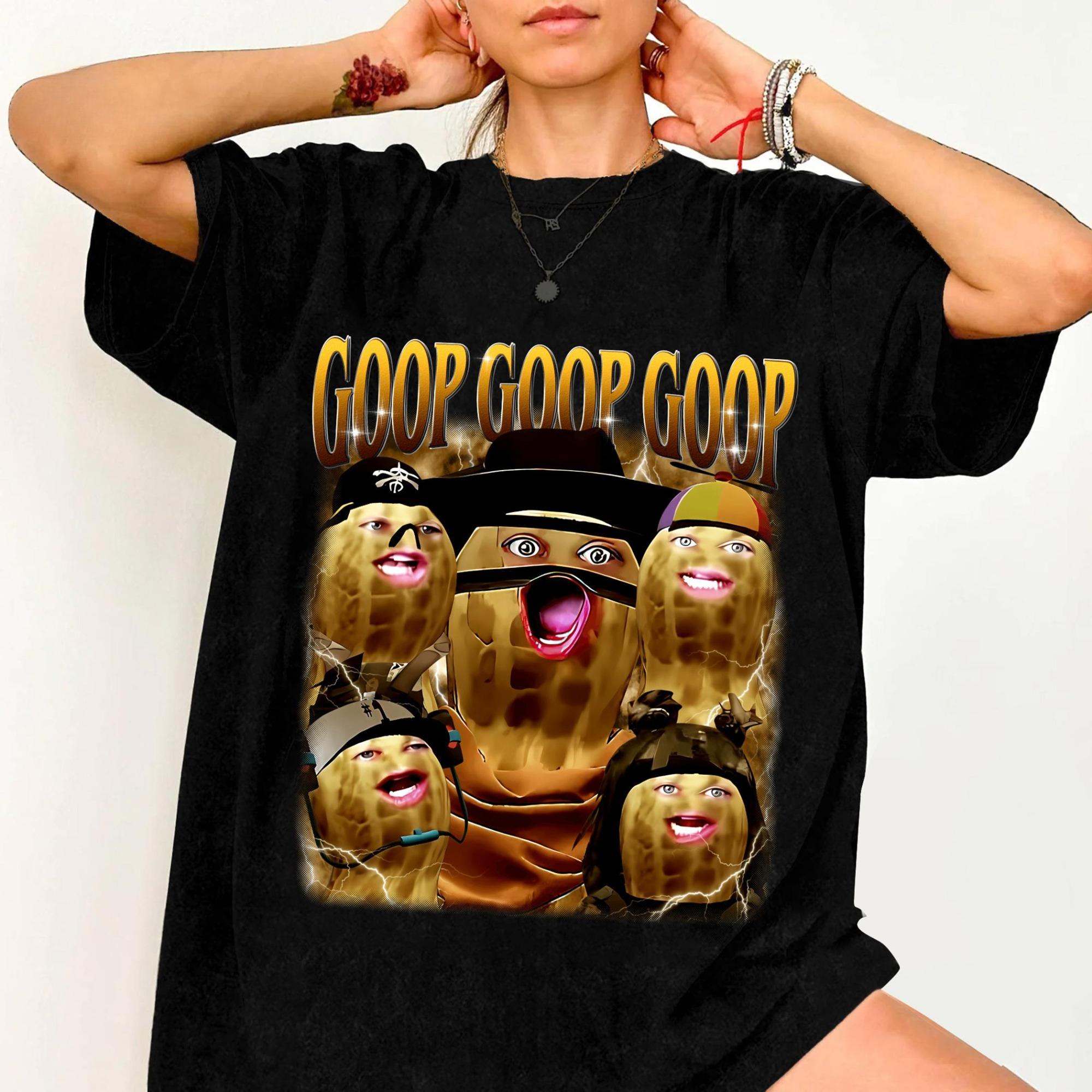 

The Burnt Peanut GOOP Printed Womens Tshirt SpringSummer Fashion Trend Pure Cotton Top Neutral Short Sleeve Tshirt 4XL