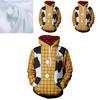 Toy Story 4 Cowboy Sheriff Woody Muster Pullover Hoodie Sweatshirt Mit Lebhaftem 3D Digitaldruck