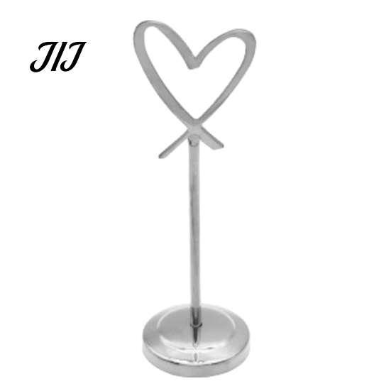Decorative Sign Stands Hollow Heart Table Number Holder, Love Place Card Stand, Metal Clip for Photos, Food Signs, Memo Notes, Weddings, Birthdays,