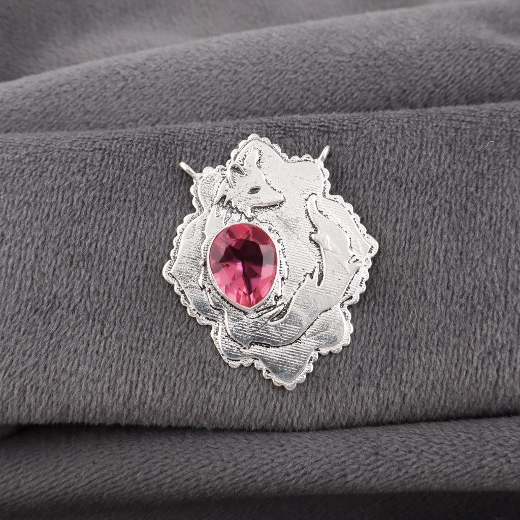 Pretty Pink Tourmaline Gemstone Jewelry, 925 Sterling Silver Pendant, Handmade Gorgeous Jewelry, Designer Pendant Gift For Women