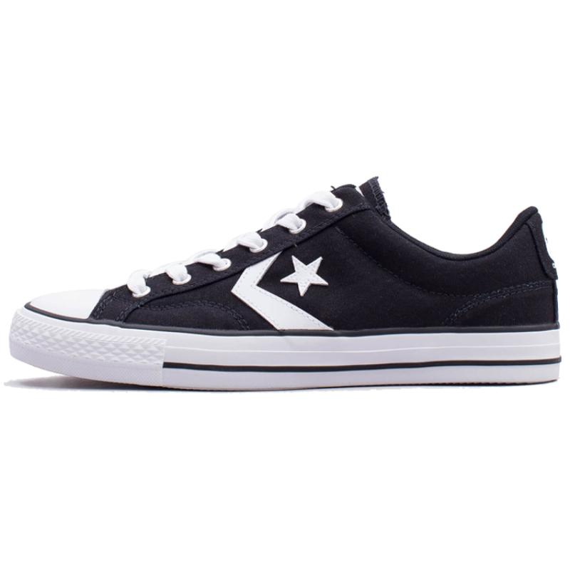 Converse Star Player 76 Simple and Versatile Low-Top Canvas Unisex Black