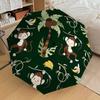 1 Stück Affen-Dschungel-Regenschirm - 8-Speichen verstärkt, Automatisches Öffnen, Leicht & Langlebig, Modeaccessoire für Draußen - L0348