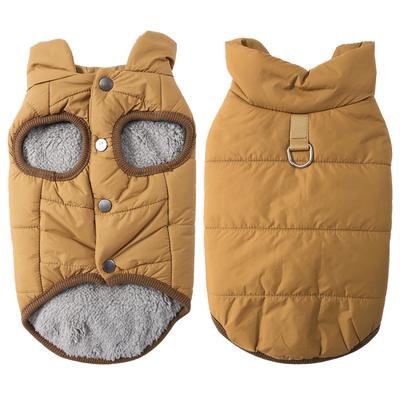 Haină Impermeabilă pentru Câini Haine de Iarnă din Fleece Pentru Câini Mici Pisici Jachetă Groasă pentru Cățeluși Vestă pentru Animale de Companie Costum Chihuahua Yorkshire Salopetă