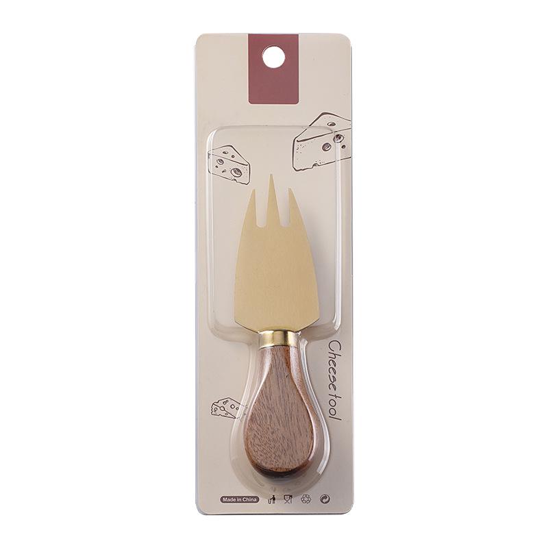 Acacia Handle Stainless Steel Cheese and Butter Knife Set