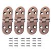 4pcs/set Furniture Fittings Folding Hinges 180 Degree Foldable Flap Hinges Table Cabinet Door Hinge For Kitchen Furniture