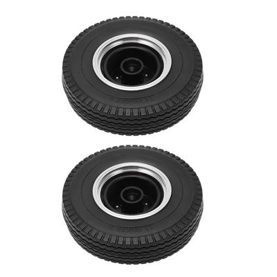 2 PCS RC Car Tires Wheels Strong Cushioning Better Grip Improved Performance RC Car Accessories for 1:14 Dump Truck