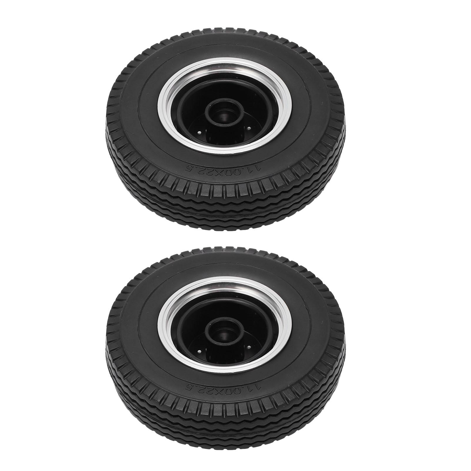 

2 PCS RC Car Tires Wheels Strong Cushioning Better Grip Improved Performance RC Car Accessories for 1:14 Dump Truck