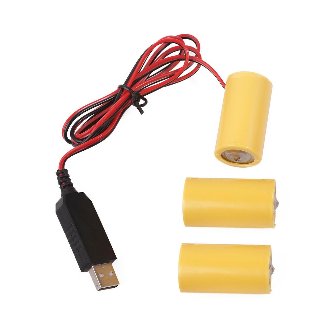 USB to 4.5V LR14 C Battery Eliminators Cable Cord Dummy Battery Power Supply Wire for Toy/Controllers/Gas Water Heater