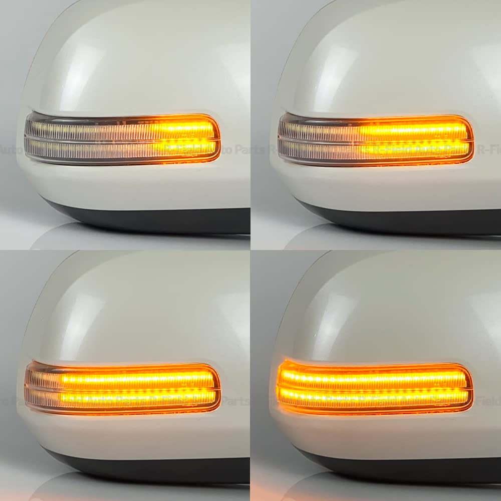 R-Field [Lighting Method Switch] White with Position Function, Sequential Side Mirror, Turn Signal, Clear