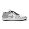 Jordan Air Jordan 1 Abrasion Resistant Low Top Vintage Basketball Shoes Men's Smoke Gray 553558-044(Team701-F)