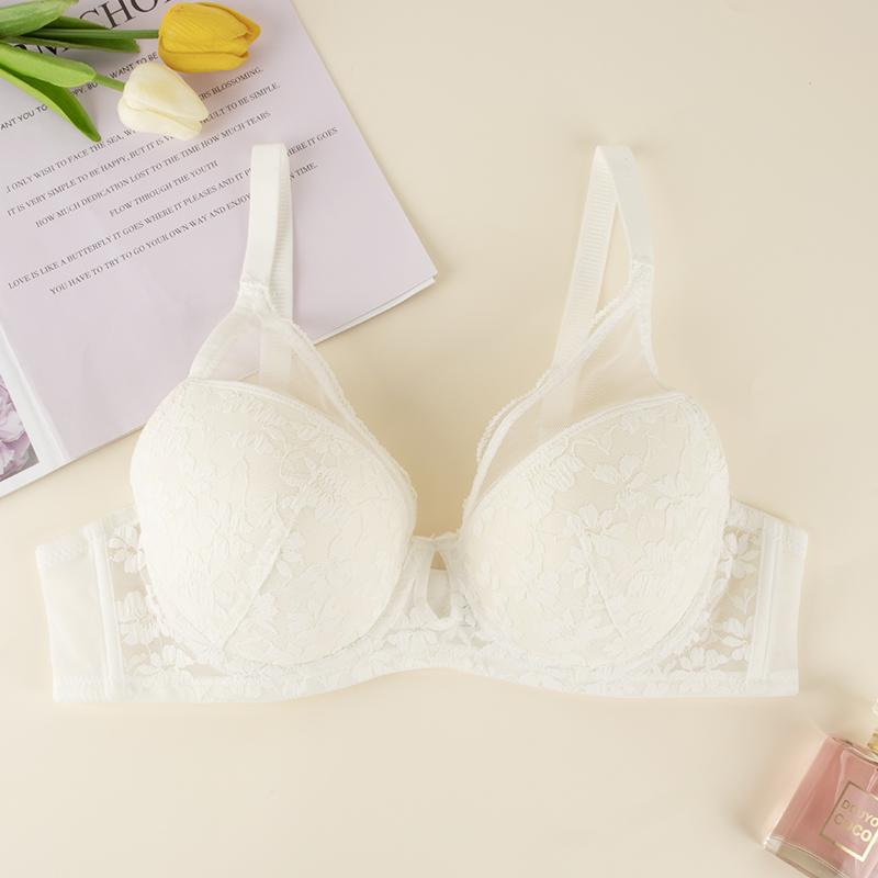Sutien din dantelă pentru femei Sutien Push Up cu sârmă Lenjerie de corp de mărime mare Sutien cu goluri sexy Lenjerie pentru femei 34-50