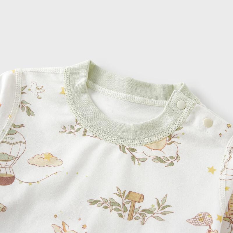 Tongtai Baby Pure Cotton Long-Sleeve Pajama Set