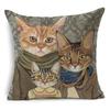 Cute Cartoon Animal Pet Cat Decorative Pillowcase Gift  Sofa Car Office Seat Cushion Cover Bedroom Room Home Decor