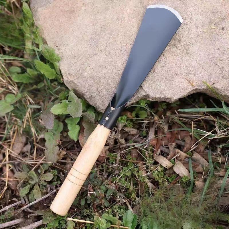 Household Outdoor Digging Shovel Garden Shovel Manganese Steel Flat Shovel Tip Shovel Flower Planter Shovel Flower Seedling Lifter Garden Tool