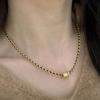 Neu in Vintage Schwarzes Seilketten-Halskette Anhänger Leichter Luxus Mode zylindrischer Anhänger Party Bankett Schmuck für Damen