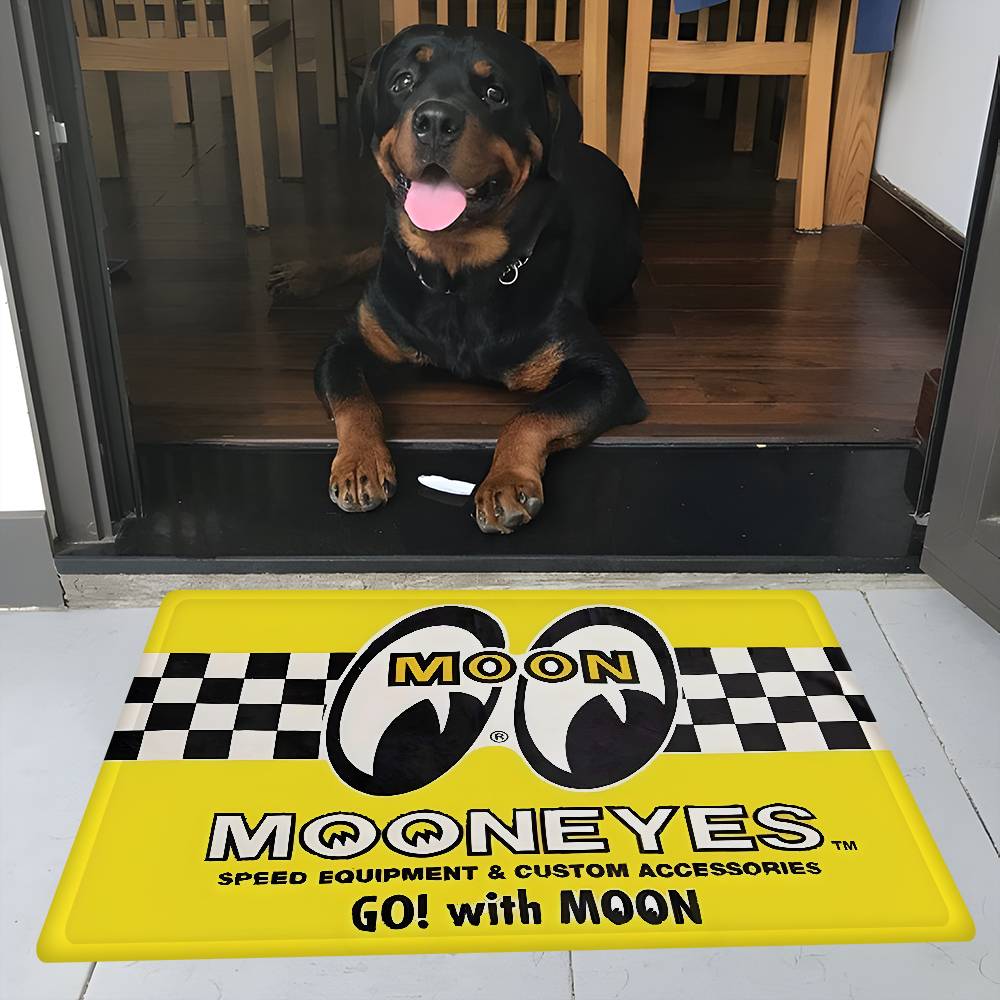 JDM-MOON-EYES Fashion Floor Mat INS Style Soft Bedroom Floor House Laundry Room Mat Anti-skid Household Carpets