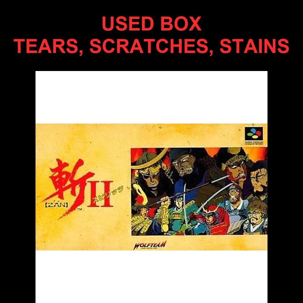 Used Zan 2 Spirits SFC SNES Super Famicom SHVC-ZS Tested Working Nintendo Strategy Wolfteam (Telenet Japan) NTSC-J Super Nintendo Cartridge