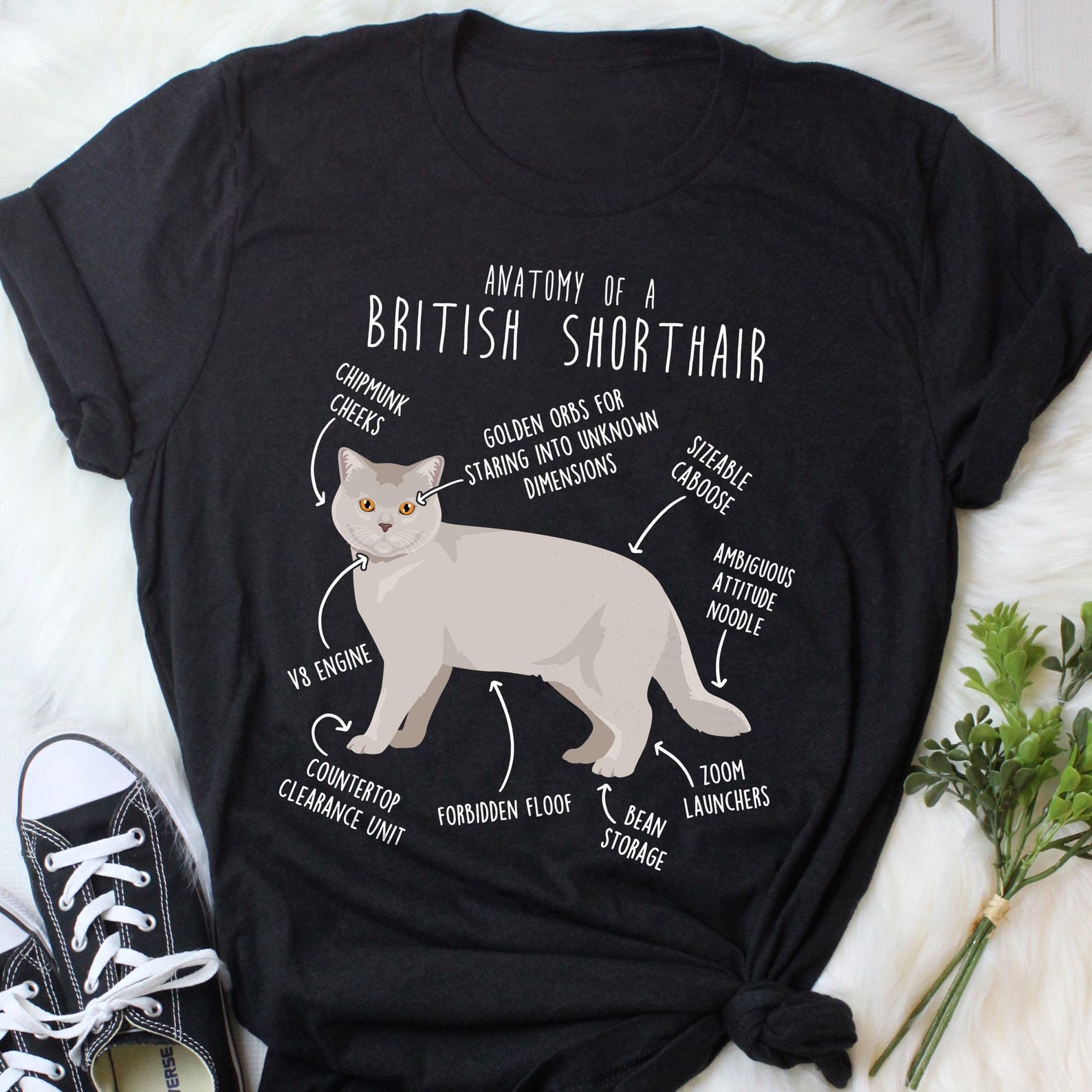 Lilac British Shorthair Shirt, , , Funny Cat Lover Gift, Cute Pet T-shirt British Shorthair Lover Tshirt Cat Tee Cat Mom Dad 150