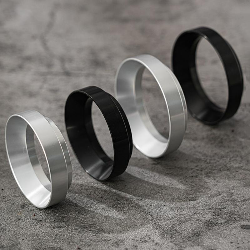 1 Pcs Silver Black Coffee Dosing Ring Magnetic Espresso Intelligent Funnel 51Mm 53Mm 54Mm 58Mm For Portafilter Barista Tools