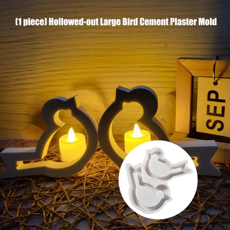 Silicone Hollow Bird Shape Mould Ideal For Family Craft Including Candle Making
