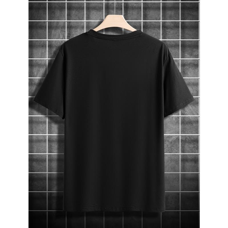 T-shirt da uomo con stampa a lettere taglie europee