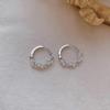 925 Silver Needle Pearl Earrings - Retro Korean Style, High-End, Light Luxury, Ins Inspired.
