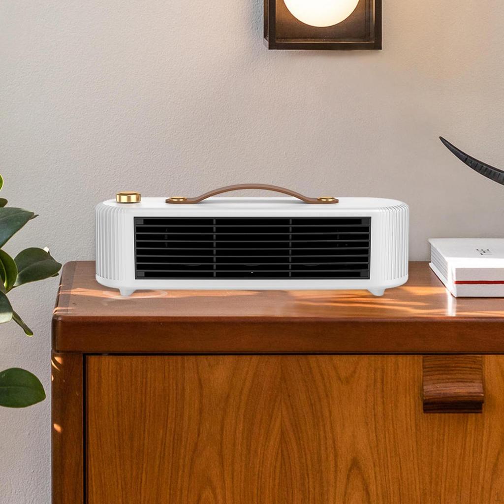 Indoor Small Electric Space Heater 800W EU Adapter Quick Heating for Bedroom Green