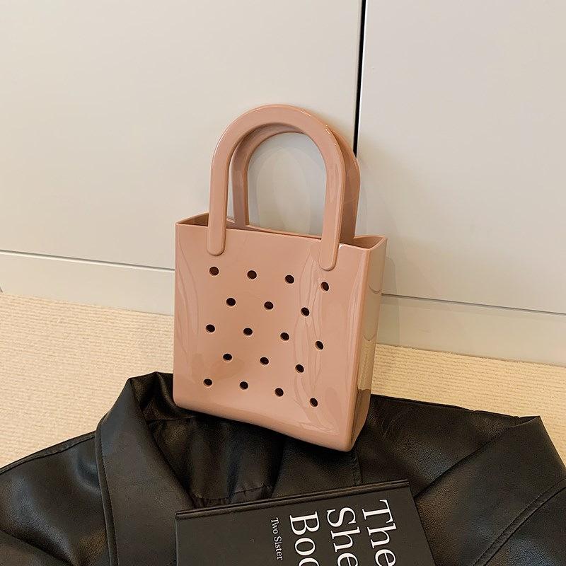 Solid Color Bag Women's New Beach Handbag