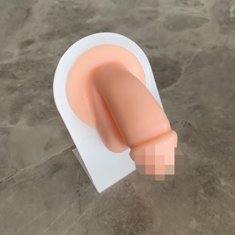 Model din silicon pentru ureche, nas, buză, pentru afișare și antrenament, cu suporturi pentru piercinguri