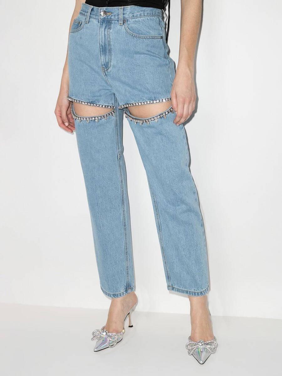 European Slimming High-Waisted Blue Jeans for Women - Autumn 2025 Collection L