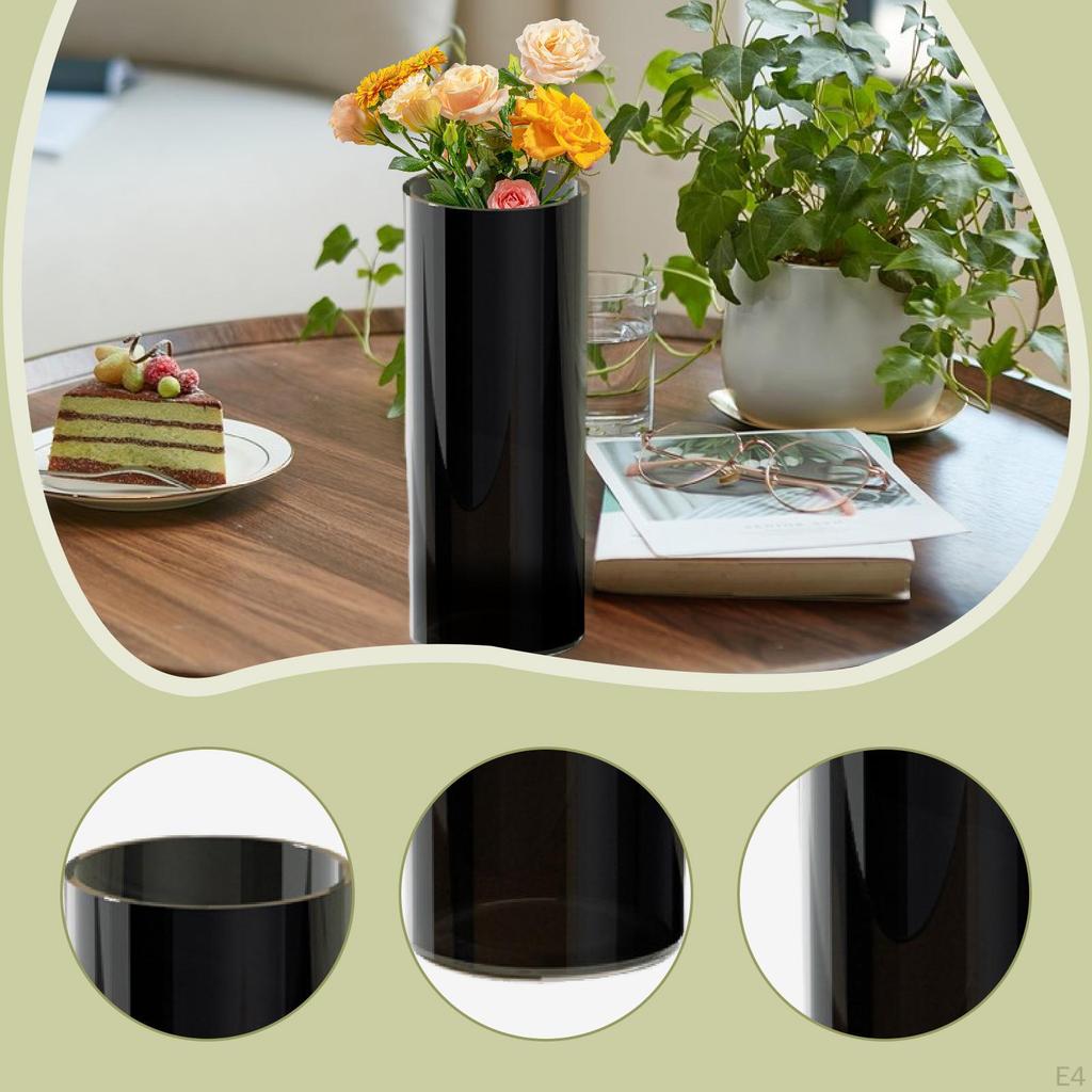 Cylindrical Vase for Plants, Ideal Home Decor Or As A Gift. Decorative Standing Planter