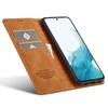 LC.IMEEKE For Samsung Galaxy S25 FE Case Wallet Microfiber Leather Phone Cover