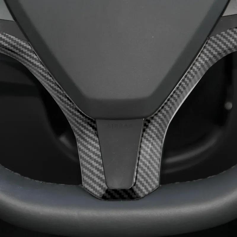 ABS Car Steering Wheel Frame Sticker for Tesla Model S Model X Inner Steering Wheel Decoration Trim Cover Accessories