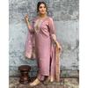 Viscose Chanderi Designer Kurti Pant Set Indian Bollywood Party Wear Kurta Set VGP-1399