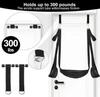 SM Erotic Toy: Third-Gen Leather Plush Door Swing Cushion with Split Leg Strap.