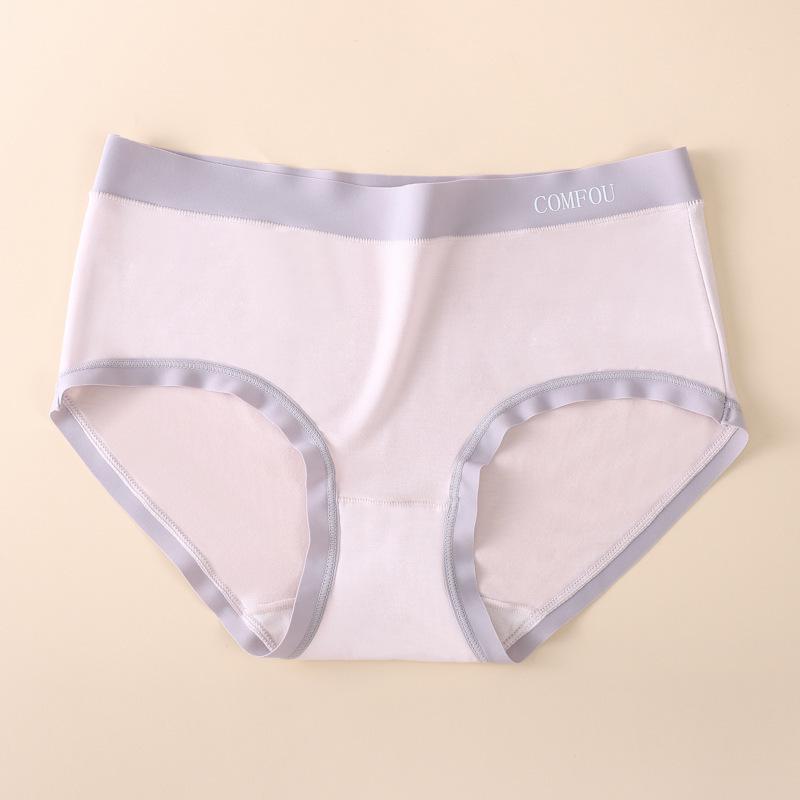 Modal Seamless Women's Mid-Waist Plus Size Panties with 5A Antibacterial Crotch