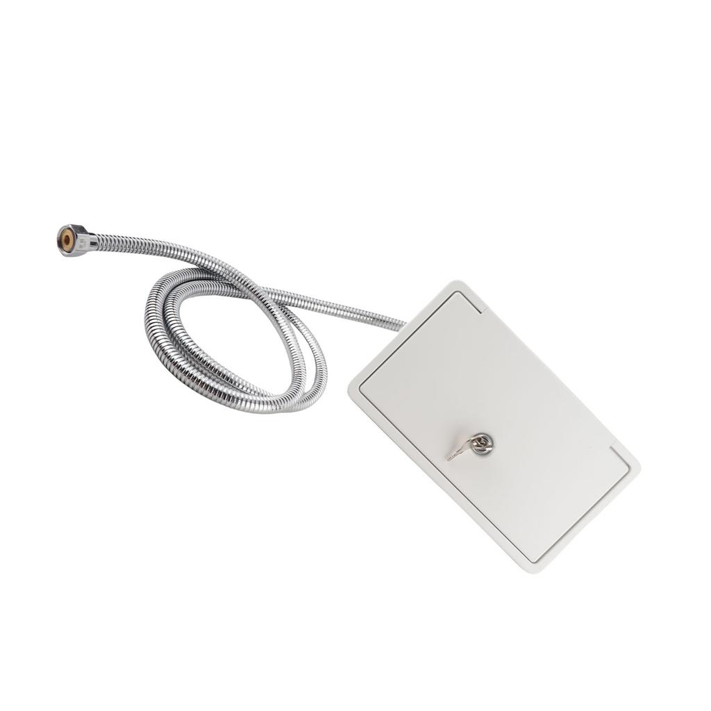 Exterior Shower Box Kit 1.5m Metal Hose Outdoor Washing Spray Box Set for Rv Campervans Trailer Boats Yachts