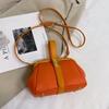 Lychee Pattern Lock Doctor Bag Women's Shoulder Handbag