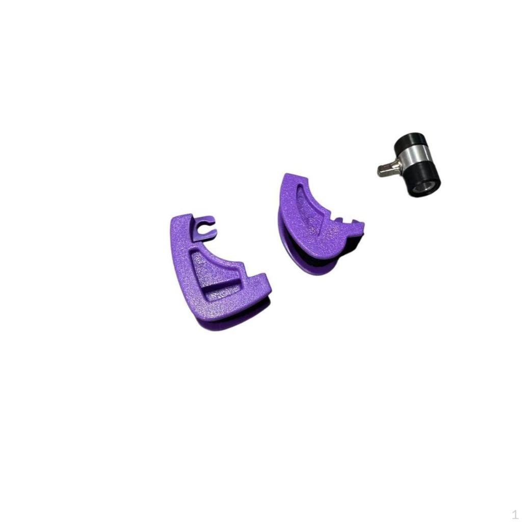 3 Pieces Pedal Cam with Metal Connector Molded Drum Textured for Drummers Black