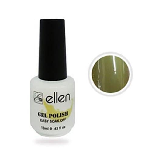 

ellen gel polish BM 058 olive green nail art