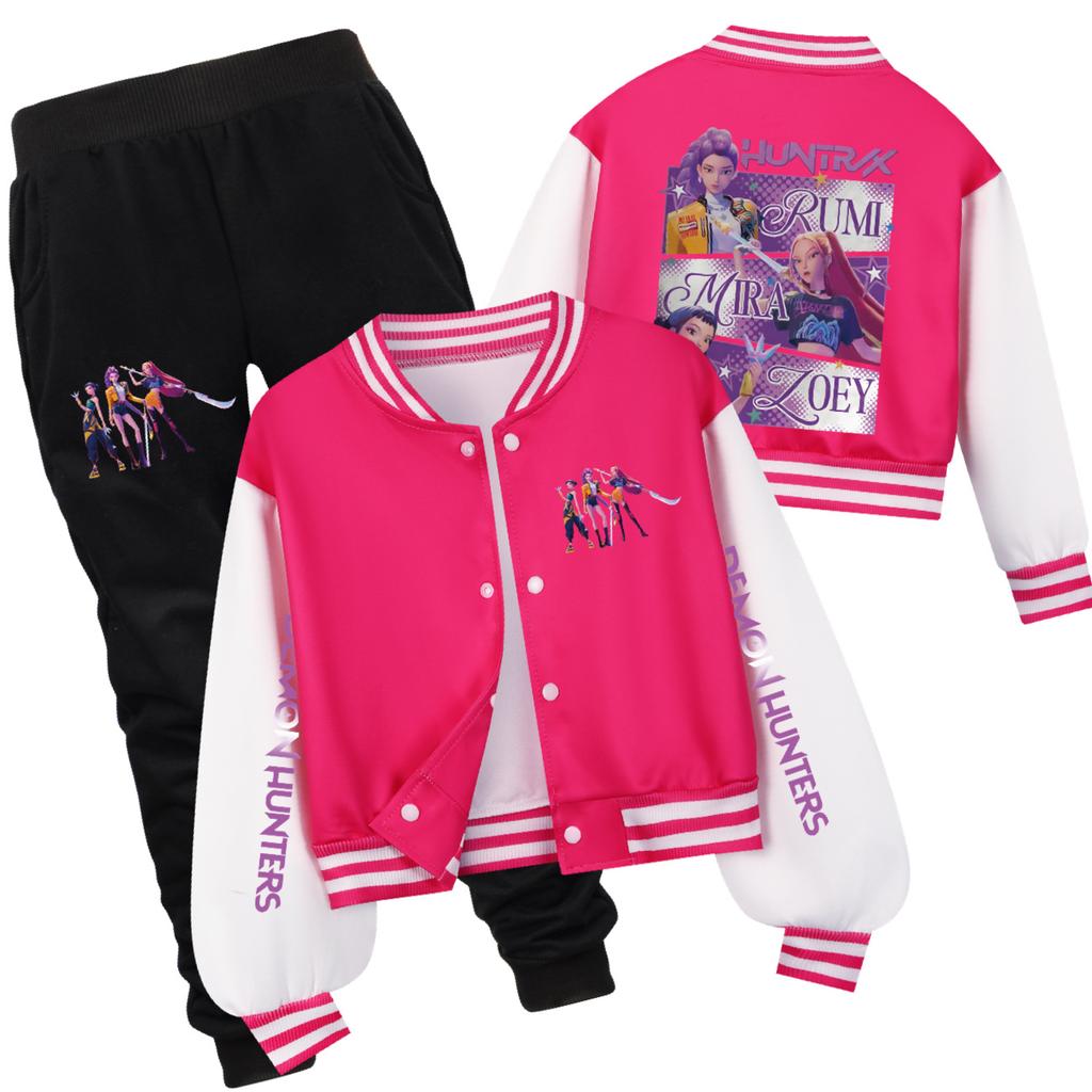 Conjunto de Uniforme de Béisbol Corto Infantil Kpop Witch Hunters Primavera y Otoño