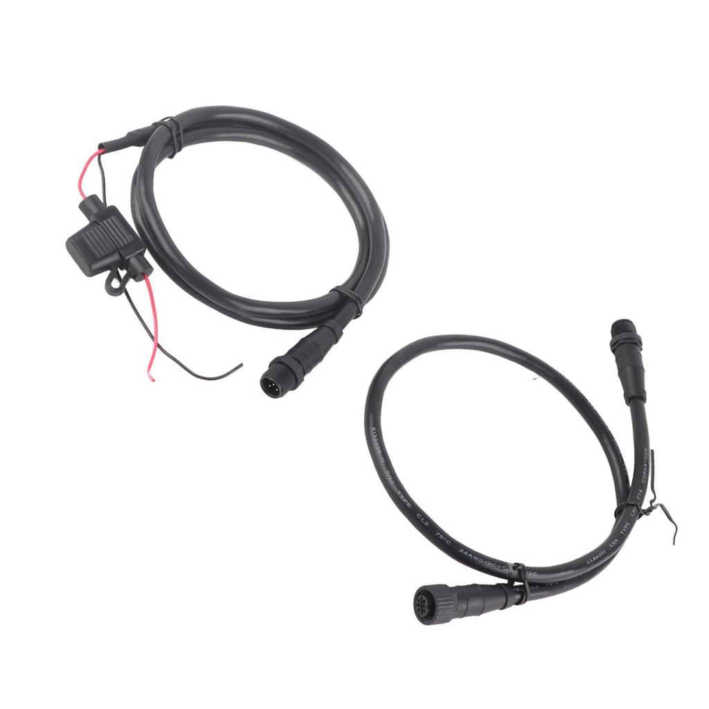 Marine for NMEA 2000 Starter Kit 1m Power Cable with Fuse Male Female Terminator T Connector for Lowrance Networks