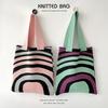 Knitted Shoulder Bag Handbag Large Capacity Shopping Bag Tote Bag Woman