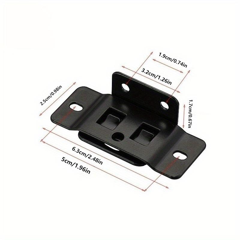 10-delars Set med Metallfästespänne Två-i-ett-inlägg | Möbellaminat L-formade 90-graders Kopplingar, Förtjockat Fäste Heminredning Beslag